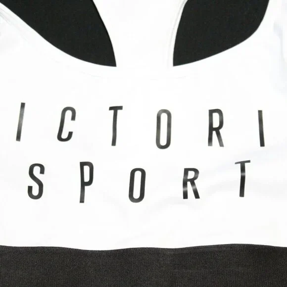 ✨2/$20 Victoria's Secret The Player Racerback Sports Bra Spellout XS H11442 - Picture 2 of 6